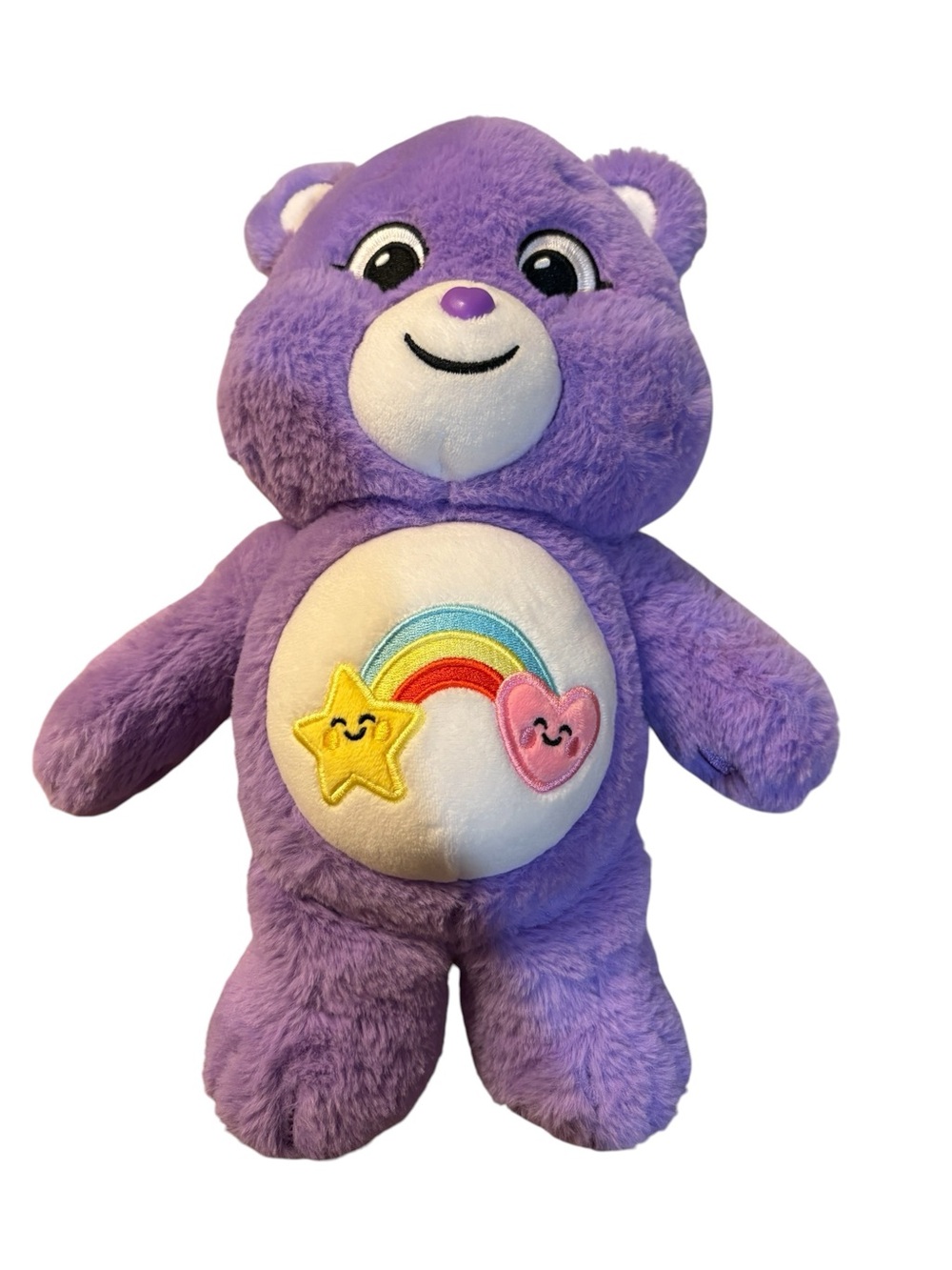 Care Bears Unlock The Magic Best Friend Bear Purple Plush 2021 BJ Exclusive RARE